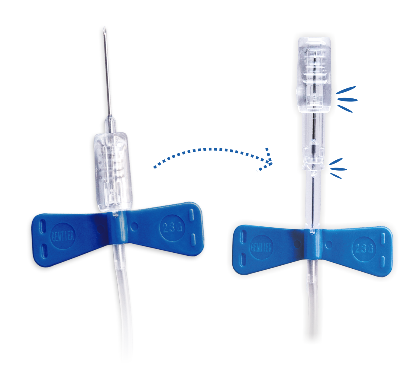 Safety Winged Iv Needle Gemtier Medical